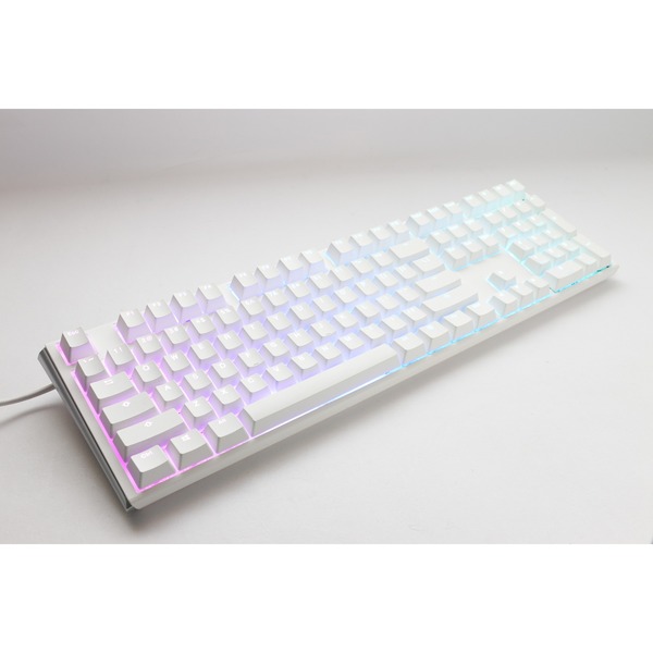 Ducky One Classic Pure White Toetsenbord Wit Us Lay Out Cherry Mx