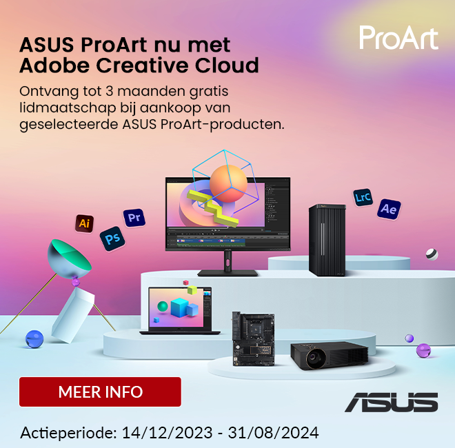 ASUS Adobe creative cloud Actiebanner Lopend