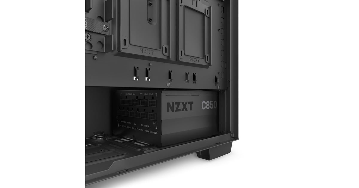 NZXT C850 Gold 850 Watt Voeding Zwart 6x PCIe Kabel Management