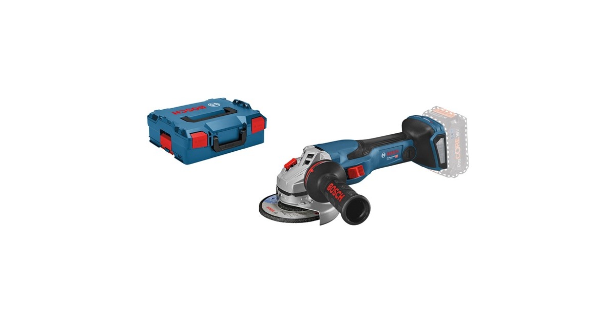 Bosch Professional Haakse Accuslijpmachine Biturbo Gws V C Solo Haakse Slijper Blauw Zwart