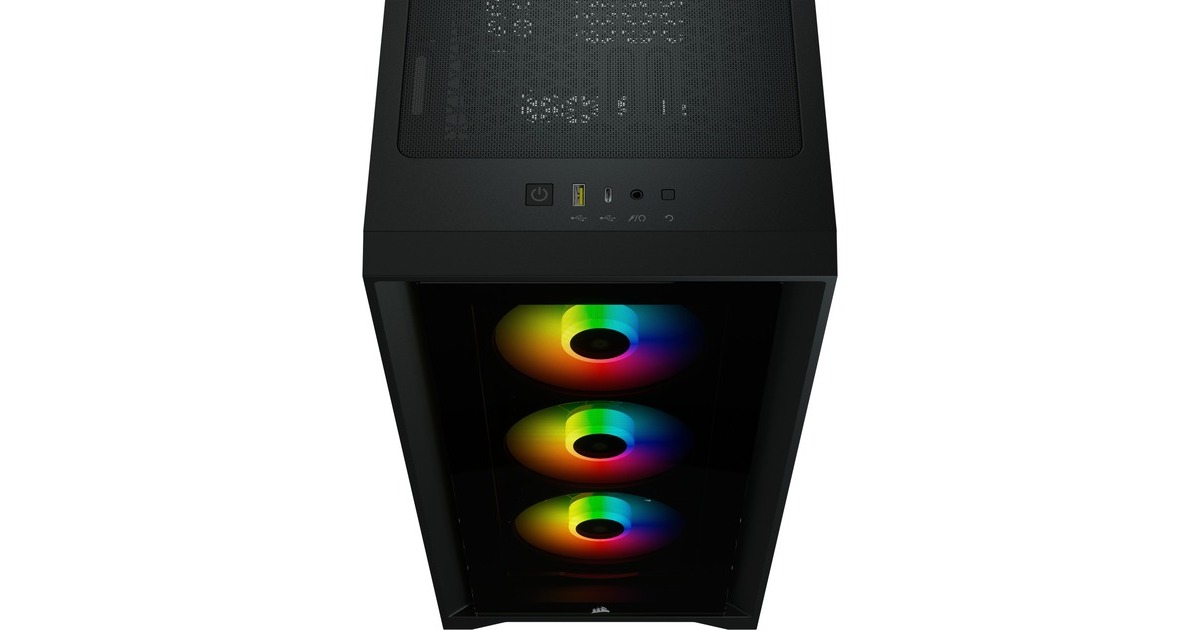 Corsair iCUE 4000X RGB Tempered Glass Midi-Tower - Black