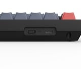 Keychron V6 Max-D3 QMK, toetsenbord Zwart, BE Lay-out, Gateron Jupiter Brown, RGB leds, Hot-swappable, Bluetooth, 2.4GHz