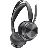 HP Poly Voyager Focus 2 USB-A on-ear headset Zwart, Incl. oplaadstatief