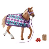 Schleich Horse Club - Engelse volbloed met deken speelfiguur 42360