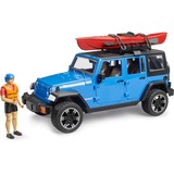 bruder Jeep Wrangler Rubicon Unlimited met kajak en figuur Modelvoertuig 02529