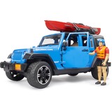 bruder Jeep Wrangler Rubicon Unlimited met kajak en figuur Modelvoertuig 02529