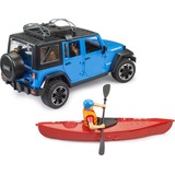 bruder Jeep Wrangler Rubicon Unlimited met kajak en figuur Modelvoertuig 02529