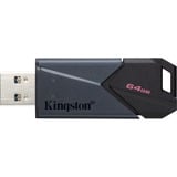 Kingston DataTraveler Exodia Onyx 64 GB usb-stick Zwart/zwart, DTXON/64GB, USB-A 3.2 Gen 1