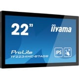 iiyama ProLite TF2234MC-B7AGB 22" Public Display Zwart, VGA, HDMI, DisplayPort, Touch