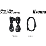 iiyama ProLite XU2493HS-B6 23.8" monitor Zwart, 75 Hz, HDMI, DisplayPort, Audio, AMD Free-Sync