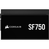 Corsair SF750, 750 Watt voeding  Zwart, 2x PCIe, 1x 12VHPWR, Kabelmanagement