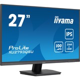 iiyama ProLite XU2793QSU-B7 27" monitor Zwart, 100 Hz, HDMI, DisplayPort, USB, Audio, Adaptive Sync