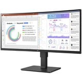 LG 34BQ77QC-B 34" Curved UltraWide monitor Zwart, 2x HDMI, 1x DP, USB-A, USB-C, HDR10, LAN, webcam, microfoon