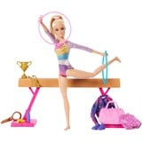 Mattel Turnen speelset met blonde modepop en evenwichtsbalk 