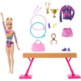 Mattel Turnen speelset met blonde modepop en evenwichtsbalk 