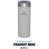 Stanley PMI The AeroLight Transit Mug Fog Metallic thermosbeker Lichtgrijs, 470 ml