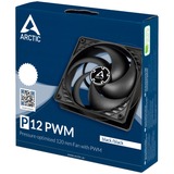 ARCTIC P12 PWM case fan Zwart, 4-pin PWM aansluiting