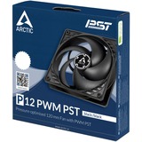 ARCTIC P12 PWM PST case fan Zwart, 4-pin PWM aansluiting