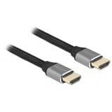 DeLOCK Ultra High Speed HDMI kabel Grijs, 2 meter, 8K 60Hz, 48 Gbps