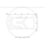 EKWB EK-QuantumX Loophole Distroplate D5 PWM - Black pomp Transparant/zwart