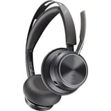 HP Poly Voyager Focus 2 USB-C on-ear headset Zwart, Incl. oplaadstatief