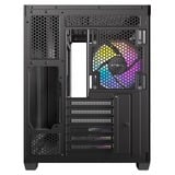 Antec CX800 Wood ARGB midi tower behuizing Zwart | 2x USB-A | Tempered Glass