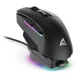 Sharkoon SKILLER SGM50W gaming muis Zwart, 400 - 6400 dpi, RGB leds