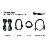 iiyama ProLite XUB2793QSU-B7 27" monitor Zwart, 100Hz, HDMI, DisplayPort, USB, Audio, AMD FreeSync 