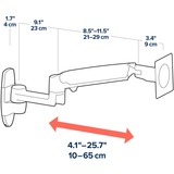 Ergotron LX Wall Monitor Arm monitorarm Zwart