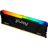 Kingston FURY 32 GB DDR4-3600 Kit werkgeheugen Zwart, KF436C18BB2AK2/32, FURY Beast RGB, XMP