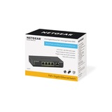 Netgear 5-port Gigabit Ethernet PoE+ Unmanaged Switch (GS305PP)  Zwart