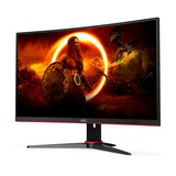 AOC AGON C27G2E/BK 27" Curved gaming monitor Zwart/rood, 2x HDMI, DisplayPort, VGA, 165Hz