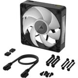 Corsair RX120 MAX RGB case fan Zwart, 1 stuk, 4-pins PWM fan-connector