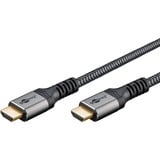 goobay Plus High-Speed HDMI-kabel met Ethernet Grijs, 0,5 meter