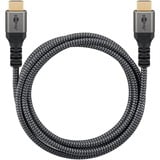 goobay Plus High-Speed HDMI-kabel met Ethernet Grijs, 0,5 meter