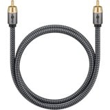 goobay Plus Mono Cinchkabel Zwart/zilver, 3 meter