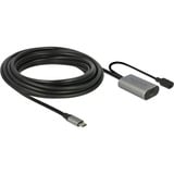 DeLOCK Actieve USB-C 3.2 Gen 1 verlengkabel Zwart, 5 meter