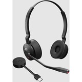 Jabra Engage 55 UC on-ear headset Zwart, Stereo