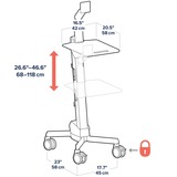 Ergotron Neo-Flex LCD Cart trolley Grijs