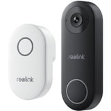 Reolink Smart 2K+ bedrade PoE videodeurbel met gong Zwart