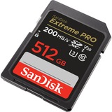 SanDisk Extreme PRO SDXC 512 GB geheugenkaart Zwart, UHS-I, Class 10, U3, V30