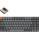 Keychron K3 Max-H3, toetsenbord Grijs/zwart, BE Lay-out, Gateron Low Profile 2.0 Mechanical Brown, RGB leds, 75%, Double-shot ABS, Hot-swappable, Bluetooth, 2.4GHz