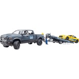 bruder RAM 2500 Power Wagon en Roadster Bruder Racing Team Modelvoertuig 02504