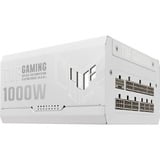 ASUS TUF Gaming 1000W Gold White Edition voeding  Zwart, 4x PCIe, Full kabelmanagement, 1x 12VHPWR