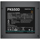 DeepCool PK650D 650W voeding  Zwart, 4x PCIe