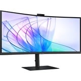 SAMSUNG LS34C652VAUXEN 34" Curved UltraWide monitor Zwart, HDMI, DisplayPort, Sound, RJ-45, USB-C