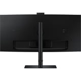 SAMSUNG LS34C652VAUXEN 34" Curved UltraWide monitor Zwart, HDMI, DisplayPort, Sound, RJ-45, USB-C