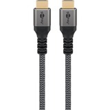 goobay Plus Ultra High-Speed HDMI-kabel Grijs, 1 meter