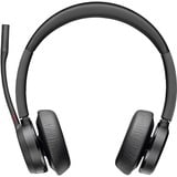 HP Poly Voyager 4320 USB-C - Teams Certified on-ear headset Zwart, Incl. oplaadstatief