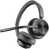 HP Poly Voyager 4320 USB-C - Teams Certified on-ear headset Zwart, Incl. oplaadstatief